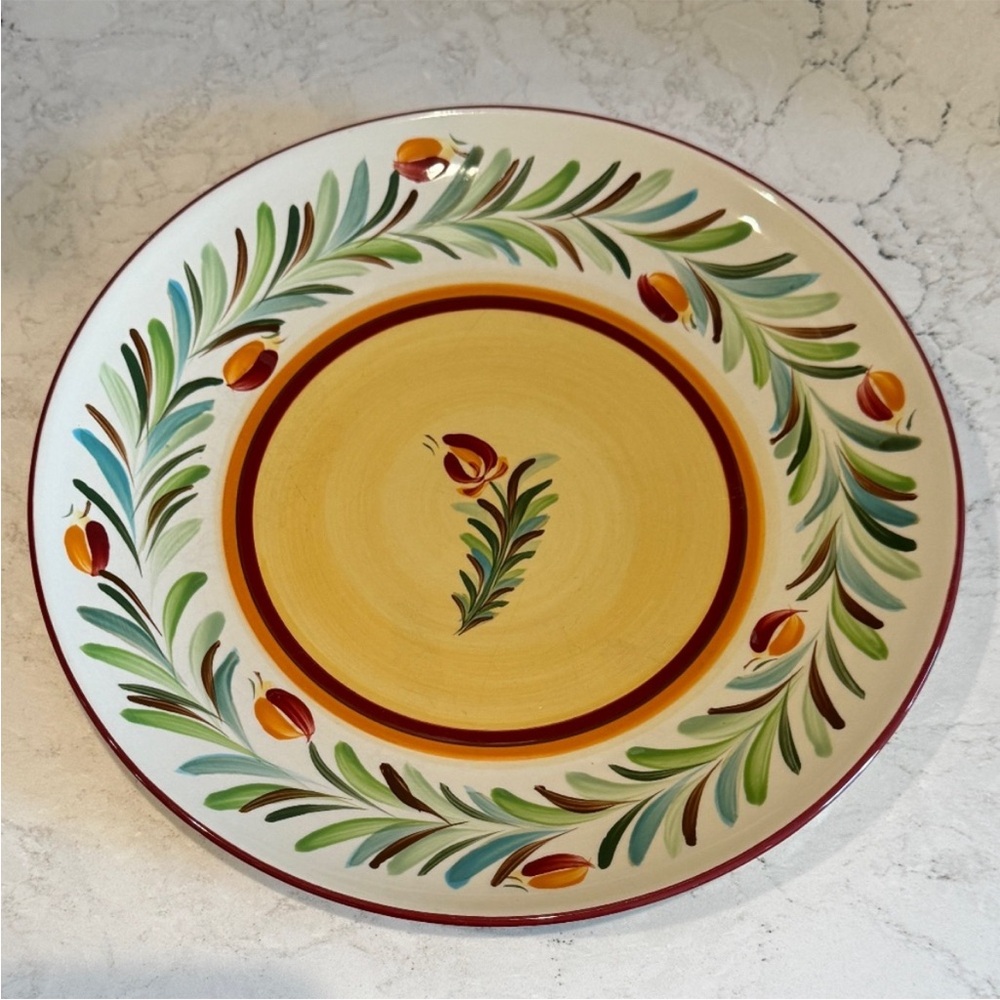 Southern Living at Home / SLAH Gail Pittman Siena Garland Border Dinner Plate